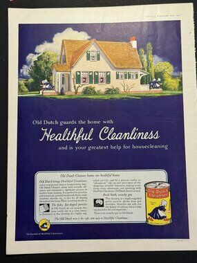 Antique Old Dutch Cleaner McCalls May 1928 Edition Advertisement (AD007)